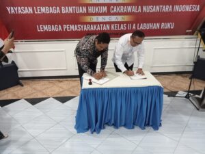 Penandatanganan Perjanjian Kerja Sama antara YLBH CNI dan Lapas Klas IIA Labuhan Ruku: Akses Bantuan Hukum Semakin Luas bagi Tahanan dan Narapidana
