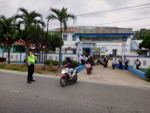 Sat Lantas Polres Batu Bara Aktif Atur Lalu Lintas Demi Kamseltibcarlantas Kondusif