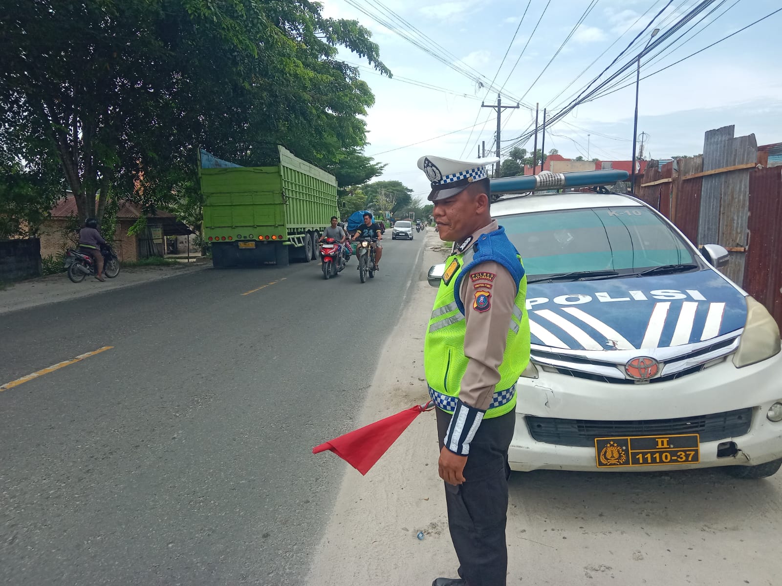 Satlantas Polres Batu Bara Gencarkan Patroli KIBAS BENDERA Demi Kamseltibcarlantas