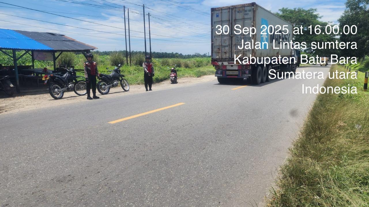 Sat Lantas Polres Batu Bara Intensifkan Pengaturan Lalu Lintas, Ciptakan Kamseltibcarlantas Kondusif