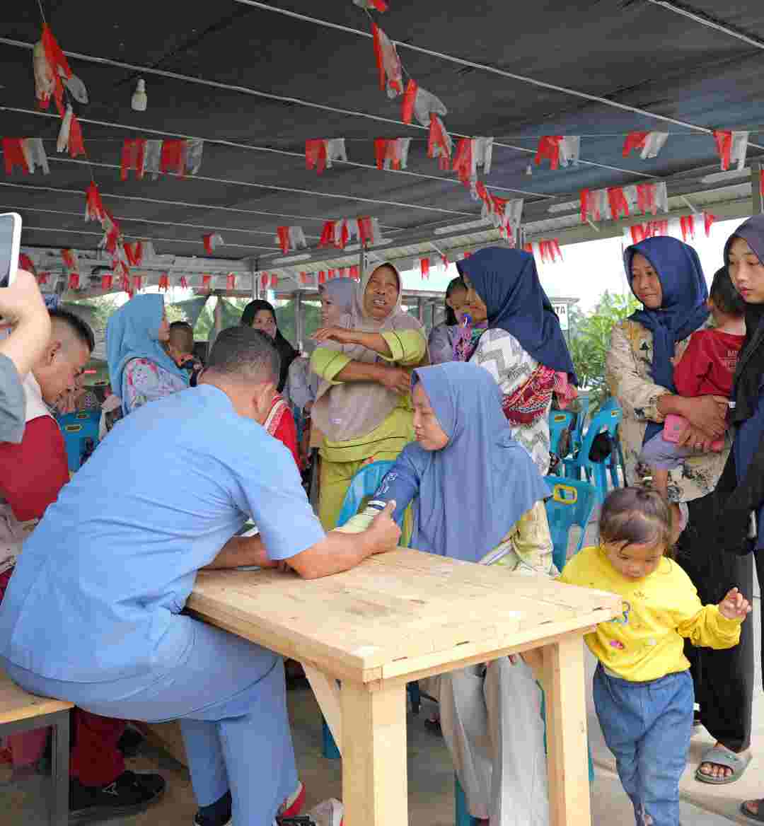 INALUM dan Puskesmas Sei Suka Bersinergi dalam Mengkampanyekan Hidup Sehat di Desa Kuala Tanjung