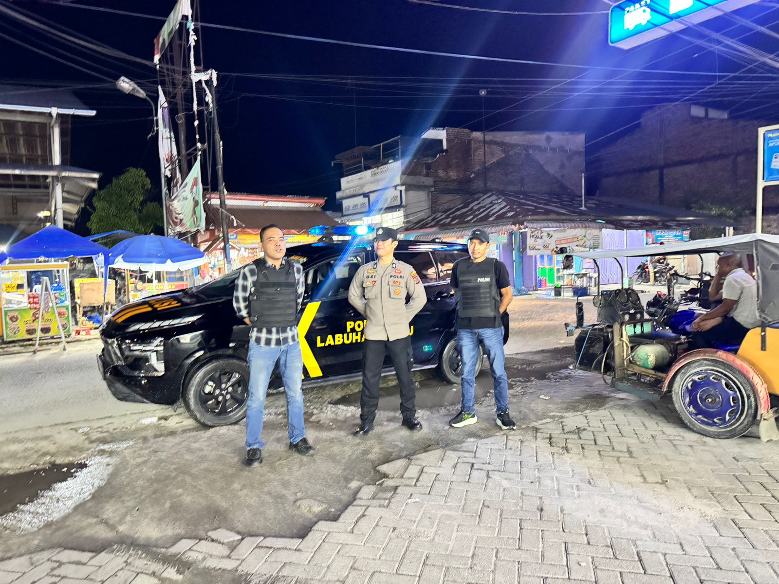 Polsek Labuhan Ruku Intensifkan Patroli Malam, Ciptakan Rasa Aman di Masyarakat