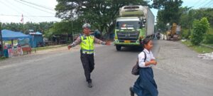 Sat Lantas Polres Batu Bara Gencar Atur Lalu Lintas di Jam Sekolah, Tekan Pelanggaran dan Kecelakaan