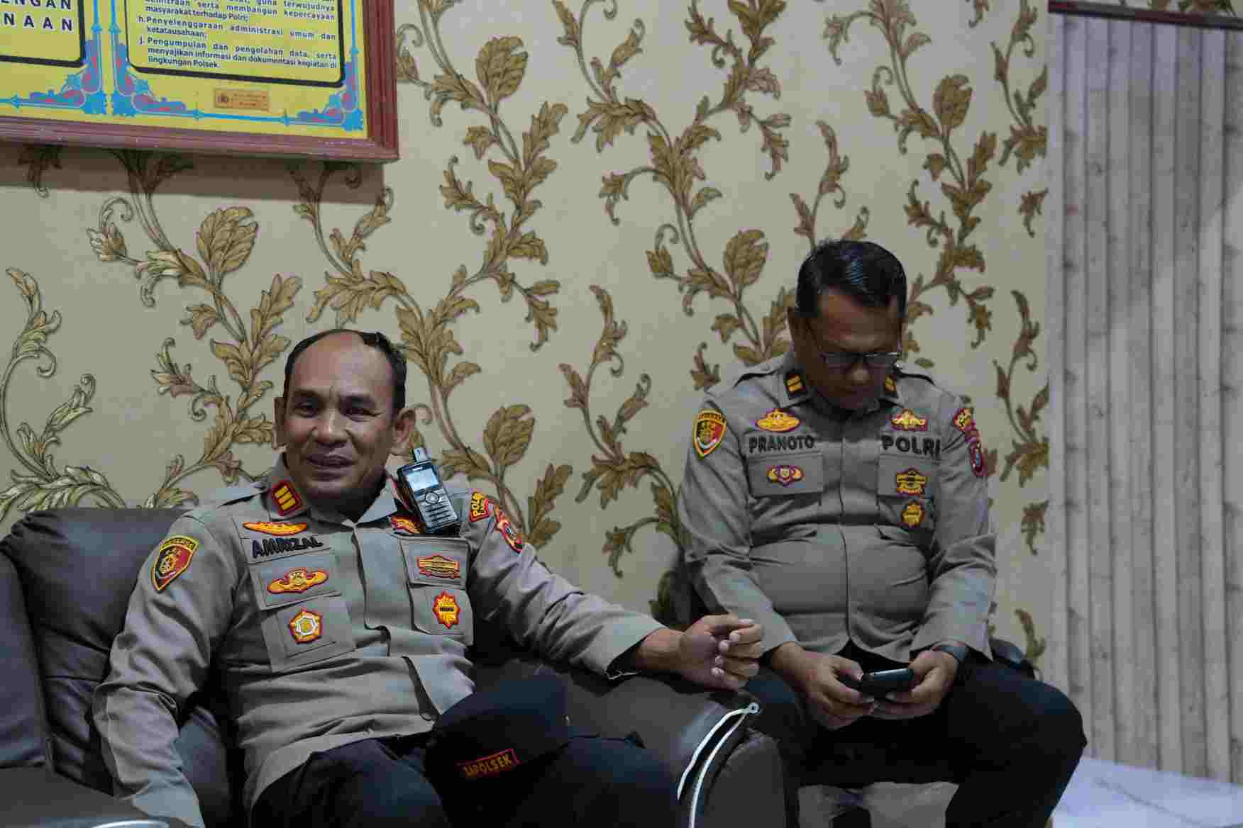 Karutan Pangkalan Brandan Tingkatkan Koordinasi Keamanan dengan Kunjungi Polsek