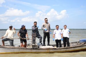 Kapolres Tanjungbalai Dukung Ketahanan Pangan Masyarakat Pesisir Kerang Asta Cita Presiden RI.