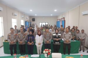 Peduli Kesehatan Personil, Polres Tanjungbalai Gelar Sosialisasi Penyakit Kronis/Menahun