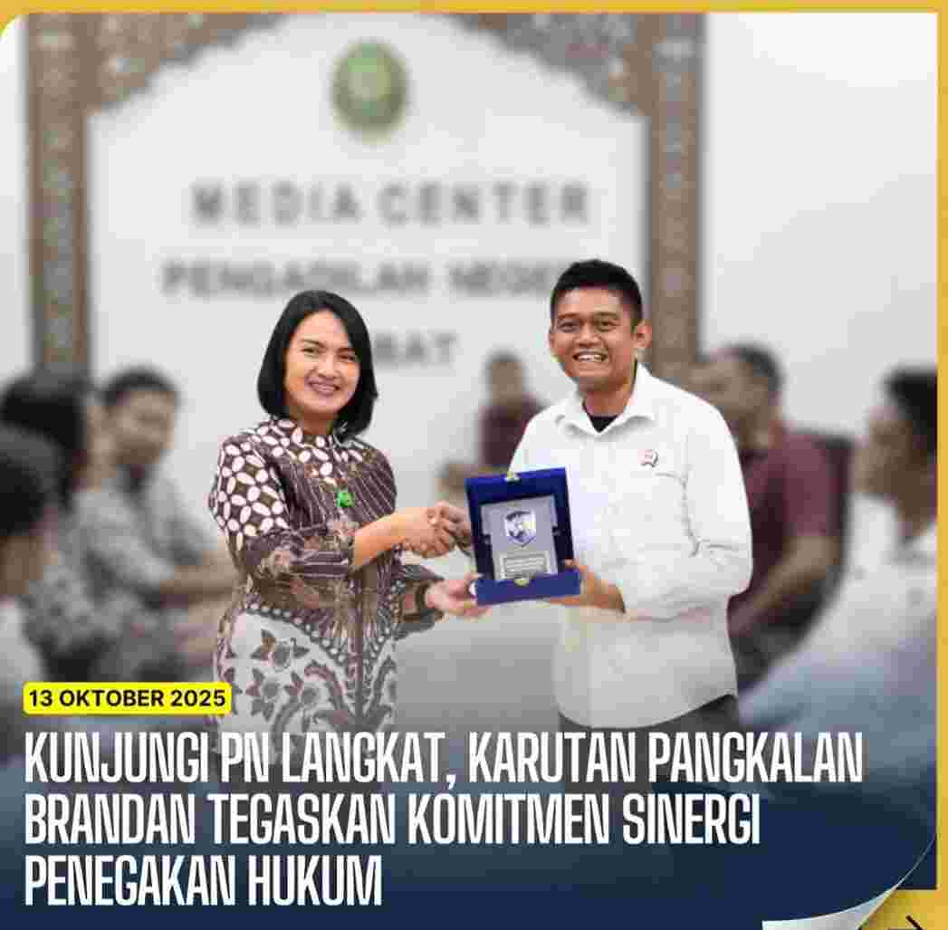 Karutan Pangkalan Brandan Jalin Sinergi dengan PN Langkat, Perkuat Komitmen Penegakan Hukum