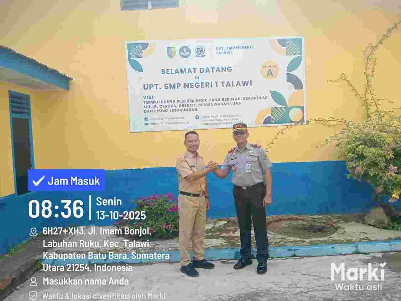 Kalapas Labuhan Ruku Jadi Pembina Upacara di SMPN 1 Talawi, Sosialisasikan Bahaya Narkoba