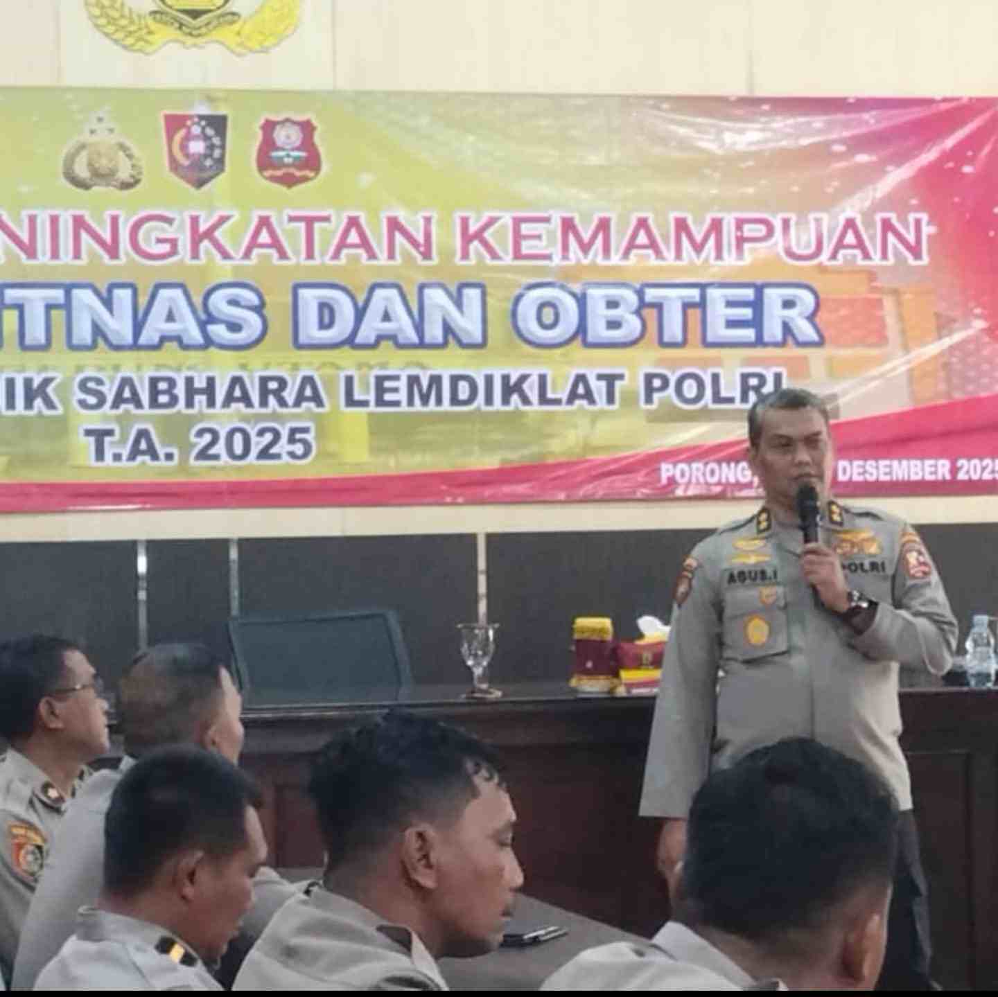 Kasubdit Pam Waster Korsabhara Lakukan Pelatihan Peningkatan Kemampuan Tenaga Pendidik di Pusdik Sabhara Lemdiklat Polri