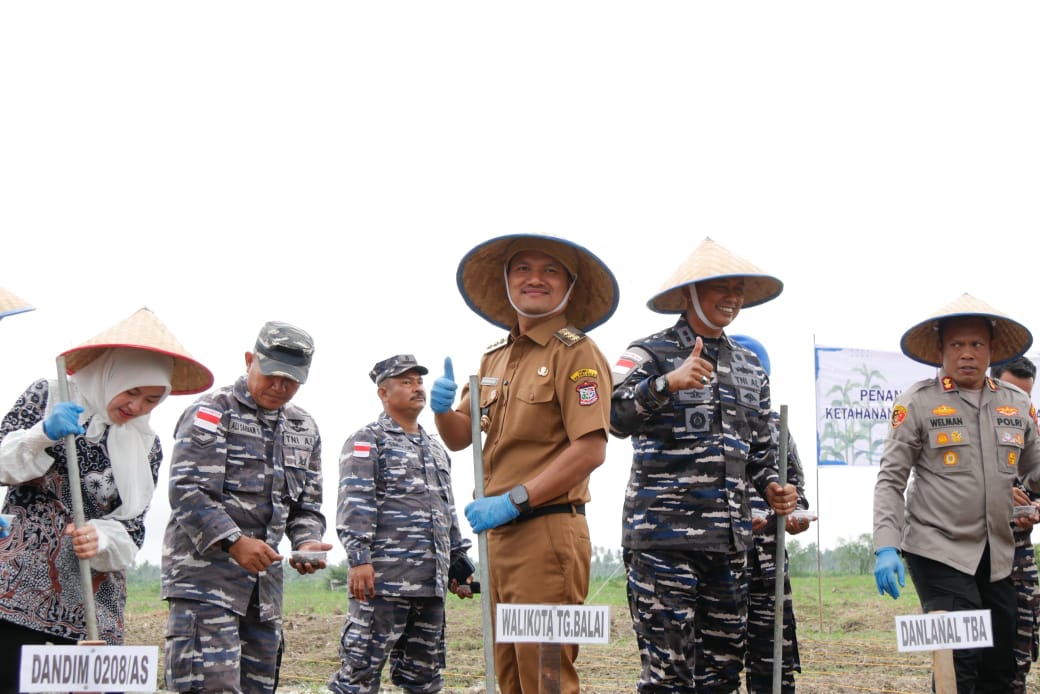 Lanal TBA dan Pemko Tanjungbalai Kolaborasi Tanam Jagung, Dukung Asta Cita Presiden