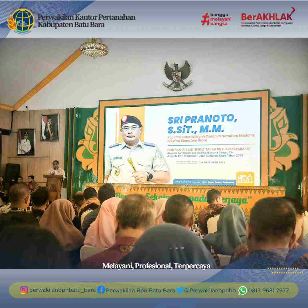 Rapat Bahas Peruntukan Lahan Koperasi di Tanah Datar, Sertifikat Tanah Diserahkan ke Warga Langkat