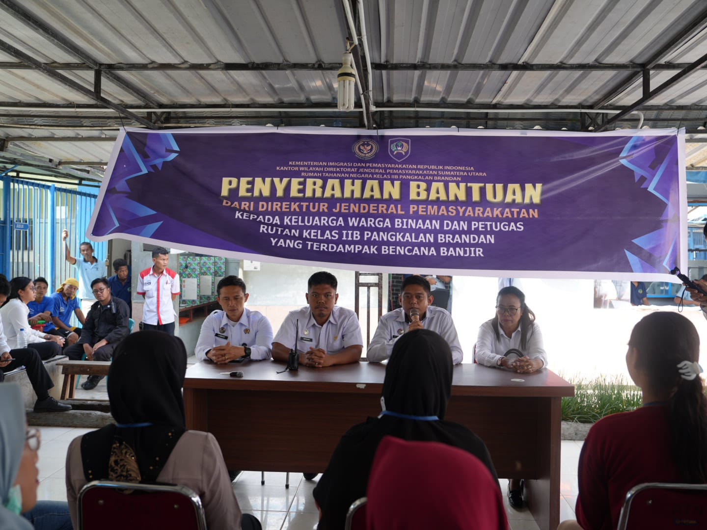 Rutan Pangkalan Brandan Distribusikan Bantuan Pascabencana Kepada Keluarga Warga Binaan dan Petugas