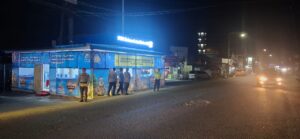 Pos Pam Simpang IV Limapuluh Polres Batu Bara Gelar Gatur Malam dan Live Report Arus Lalin dalam Operasi Lilin Toba 2025