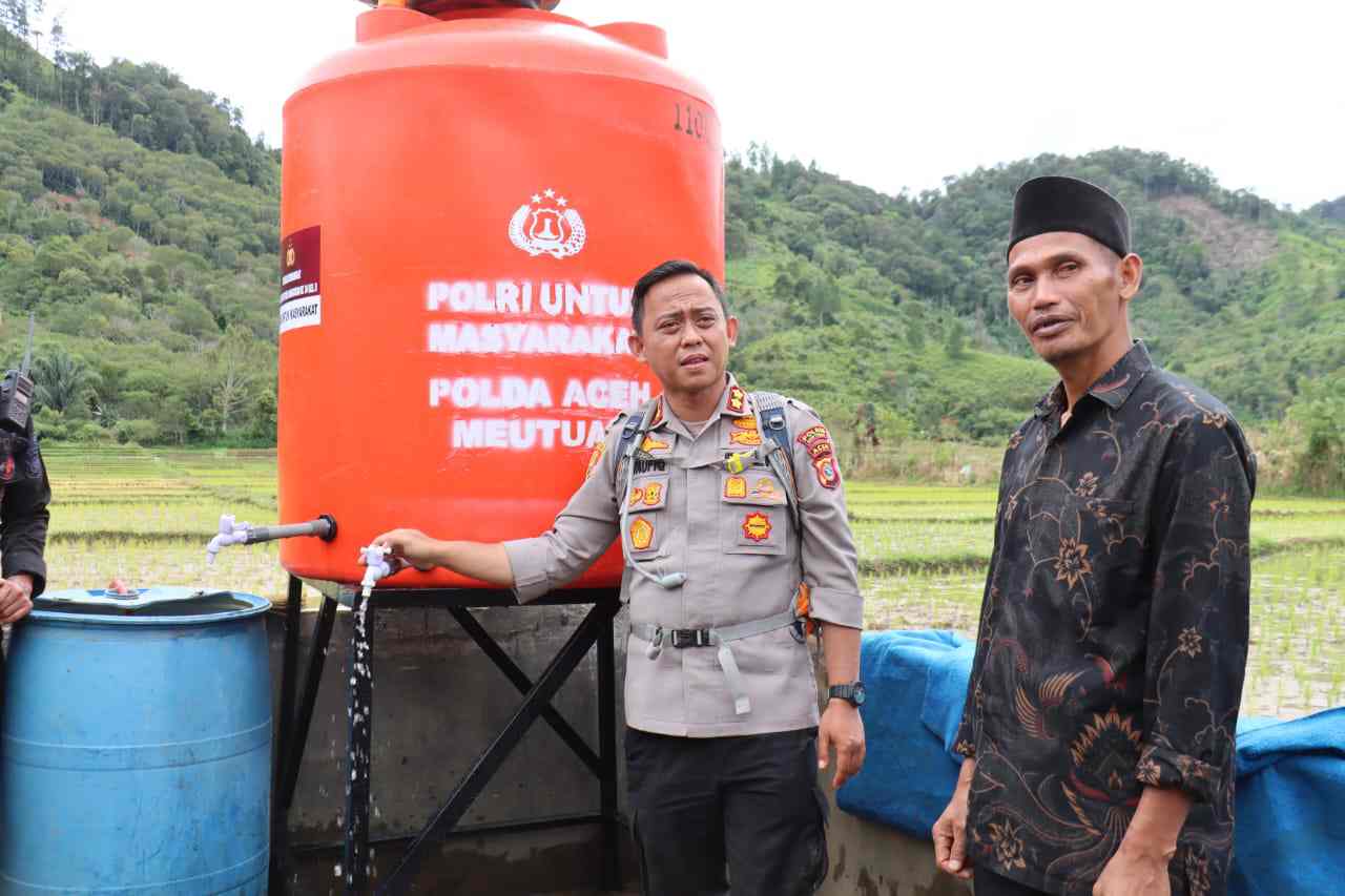 Air Kembali Mengalir, Harapan Tumbuh: Sumur Bor Kapolda Aceh Jadi Sumber Kehidupan Warga Terdampak Bencana di Aceh Tengah