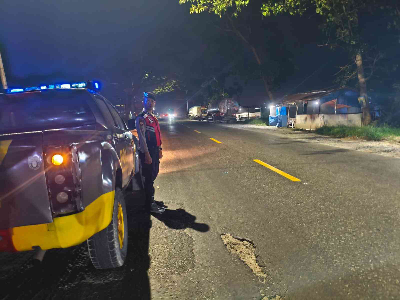 Polres Batu Bara Tingkatkan Patroli Malam “Blue Light” untuk Cegah 3C dan Kejahatan Jalanan