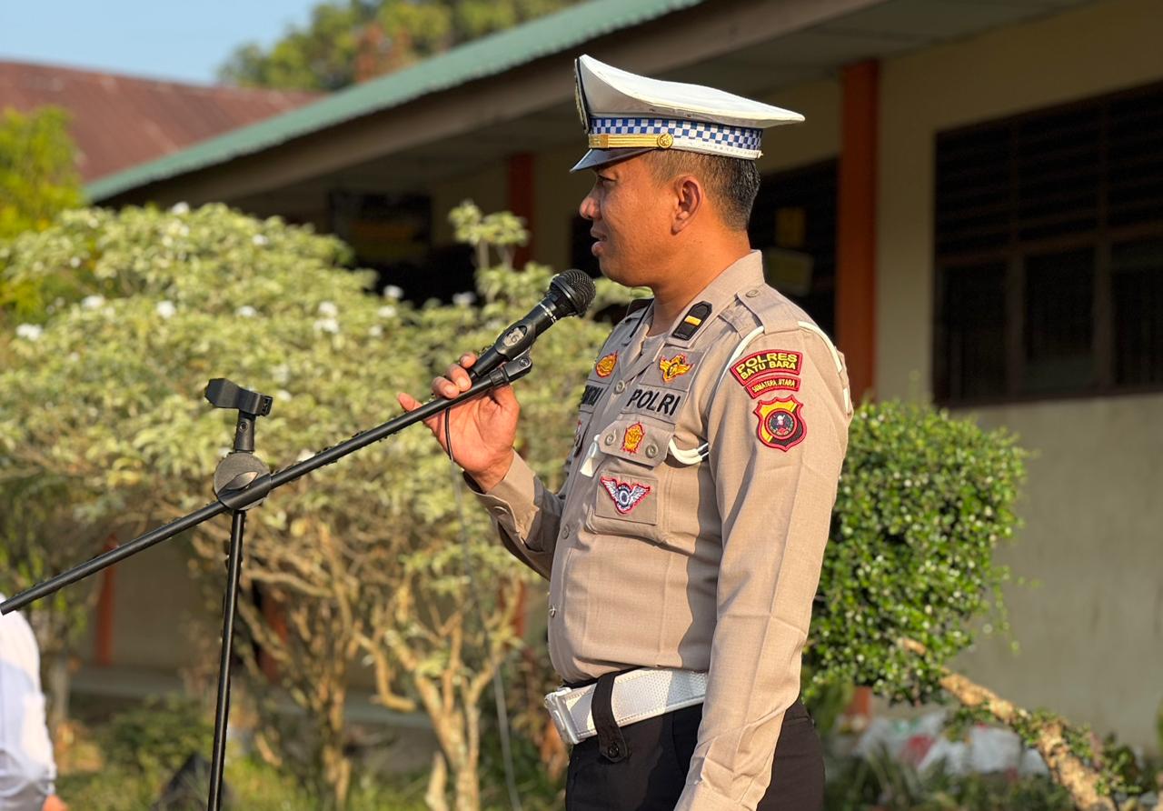 Satlantas Polres Batu Bara Gencar Sosialisasi Keselamatan Lalu Lintas melalui Program Police Goes To School