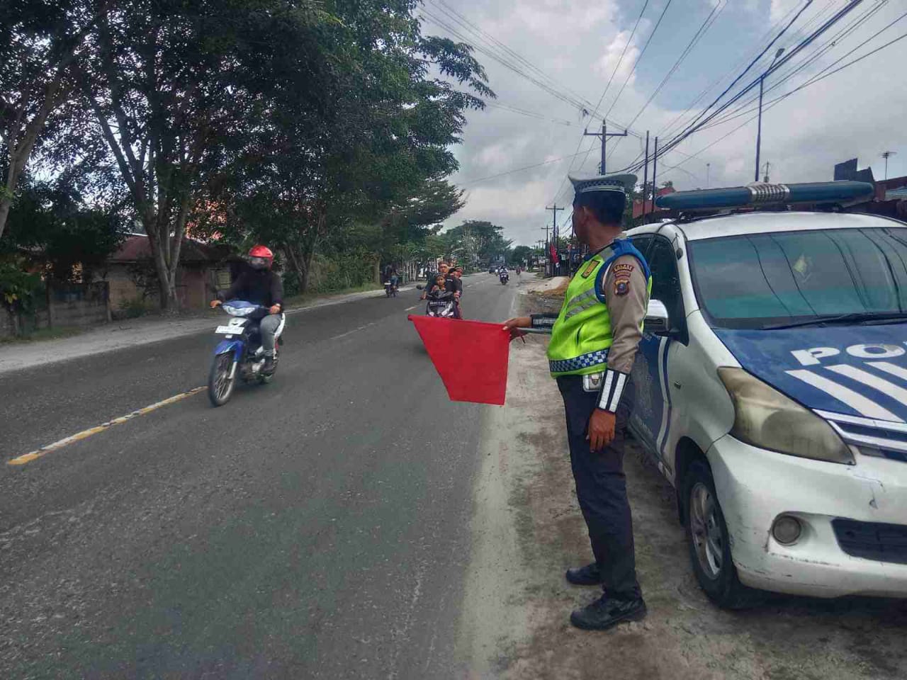Sat Lantas Polres Batu Bara Tingkatkan Patroli Sore, Cegah Laka Lantas dan Kemacetan