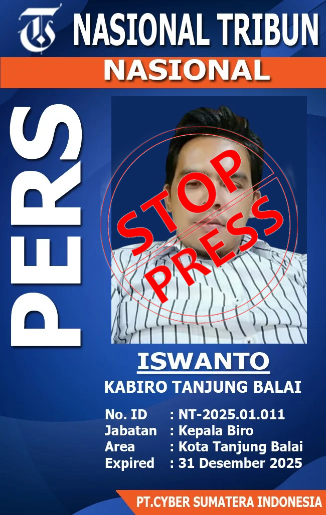 Redaksi Nasional Tribun Umumkan Pemberhentian Iswanto Sebagai Kabiro Tanjungbalai