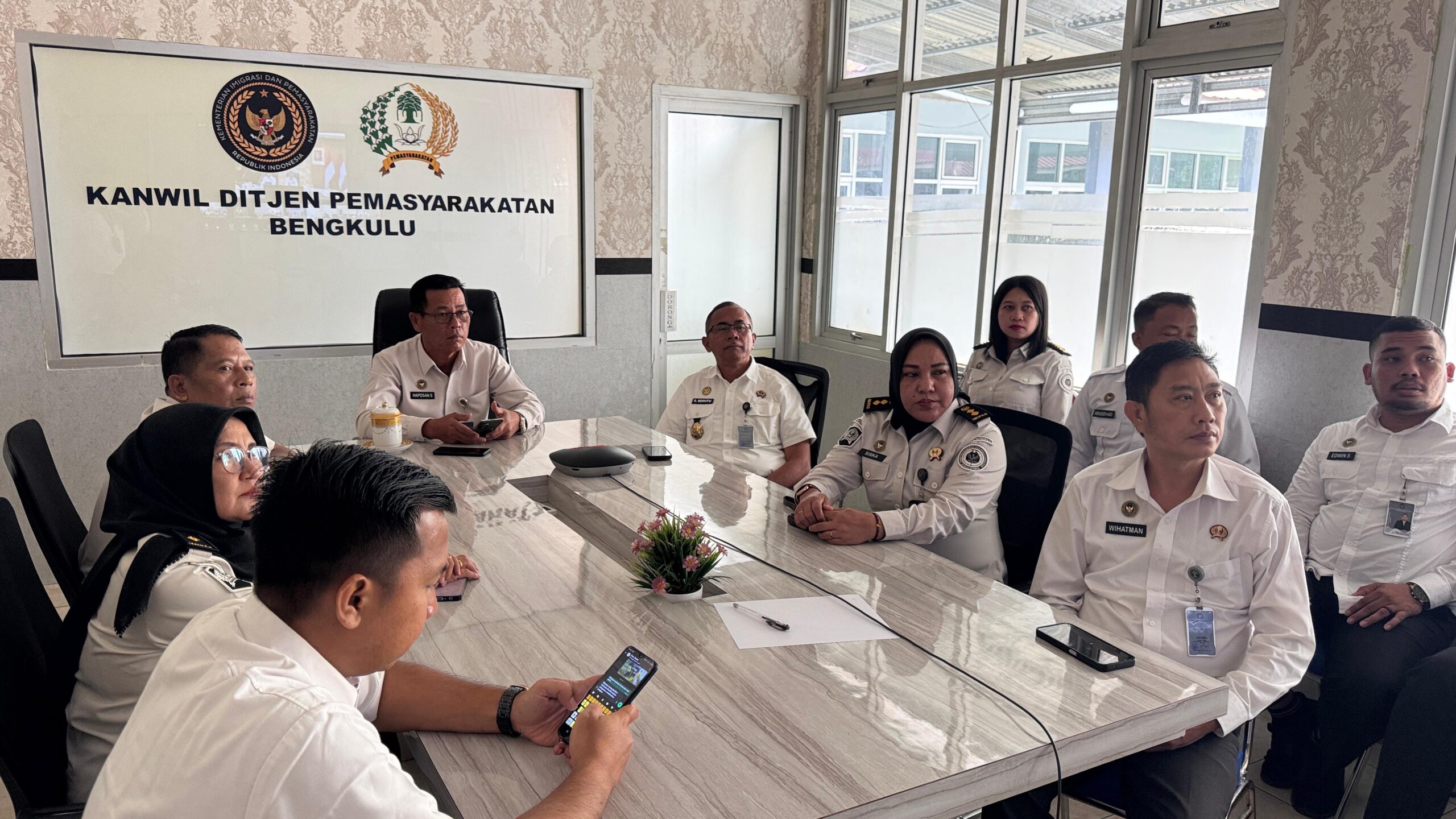 Kanwil Ditjenpas Bengkulu Tingkatkan Kualitas Pengusulan Hak Integrasi WBP dan Anak, Ikuti Arahan Dirjen Pemasyarakatan