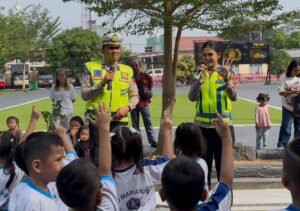 Polisi Sahabat Anak, Sat Lantas Polres Batu Bara Sambut Hangat Kunjungan PAUD/TK Maranatha HKBP Lima Puluh