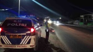 Jaga Keselamatan Pengguna Jalan, Sat Lantas Polres Batu Bara Gencarkan Patroli Blue Light di Jalinsum Indrapura: