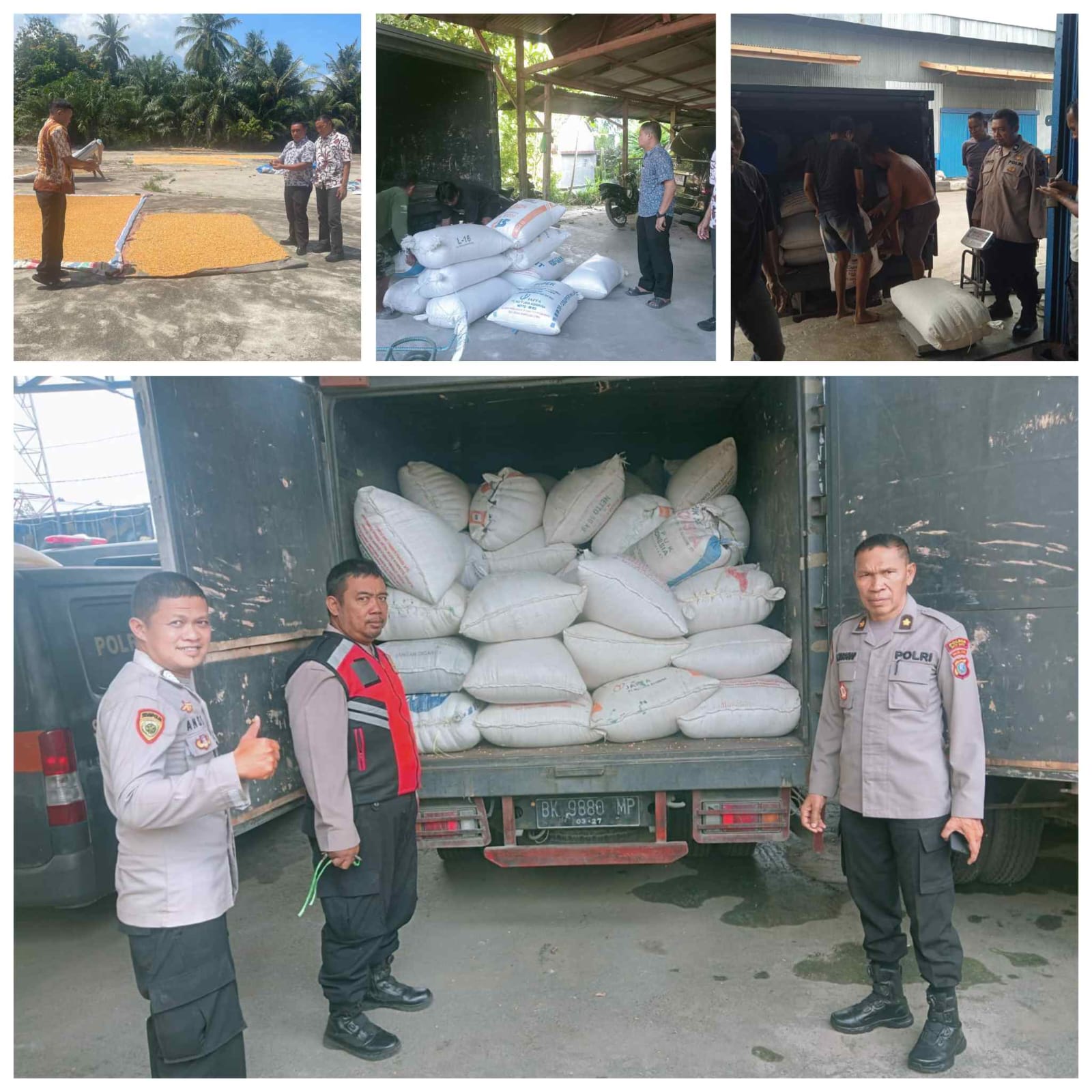 Polres Batu Bara Sukses Salurkan 43 Ton Lebih Jagung Petani ke Bulog Asahan