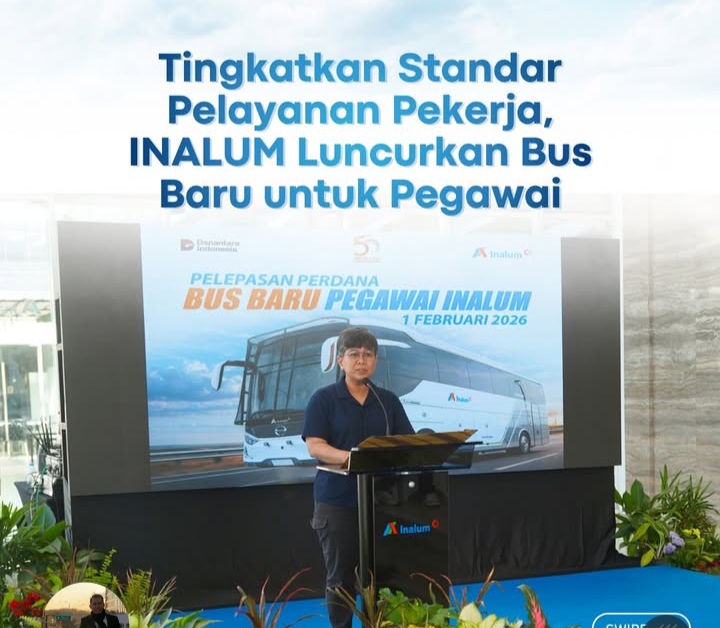Tingkatkan Standar Pelayanan Kerja, PT Inalum Luncurkan Bus Baru Untuk Pegawai