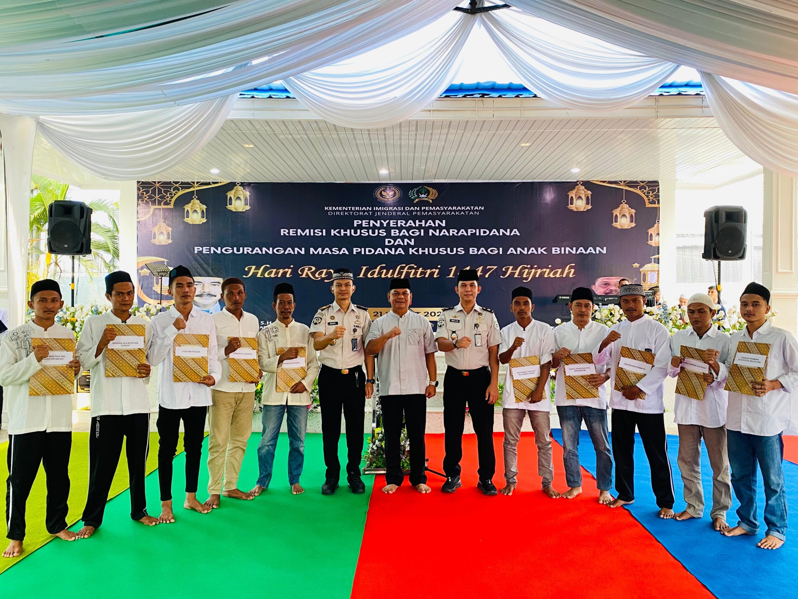 748 Warga Binaan Lapas Labuhan Ruku Terima Remisi Idul Fitri 1447 H, 10 Orang Langsung Bebas