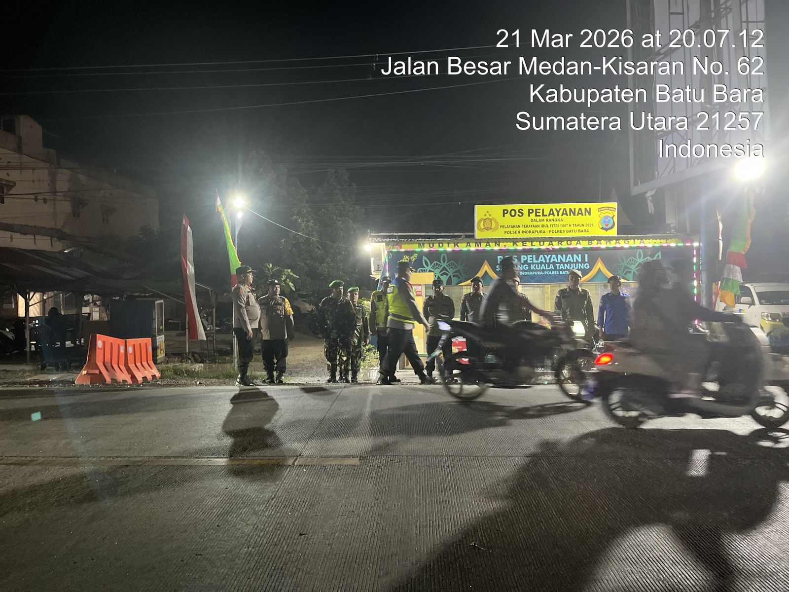 Pos YAN 1 Simpang Kuala Tanjung gelar gatur dalam rangka Ops Ketupat Toba 2026