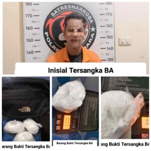 Satresnarkoba Polres Batu Bara Amankan Pengedar Sabu di Talawi, Sita Barang Bukti 302 Gram