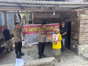 Kapolsek Medang Deras Gelar Minggu Kasih, Salurkan Bantuan Sembako untuk Kaum Dhuafa di Wilayah Hukumnya