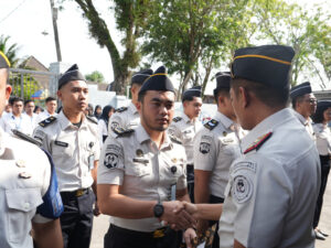 Rutan Pangkalan Brandan Gelar Apel Penyematan Kenaikan Pangkat dan Pemberian Penghargaan Pegawai Teladan