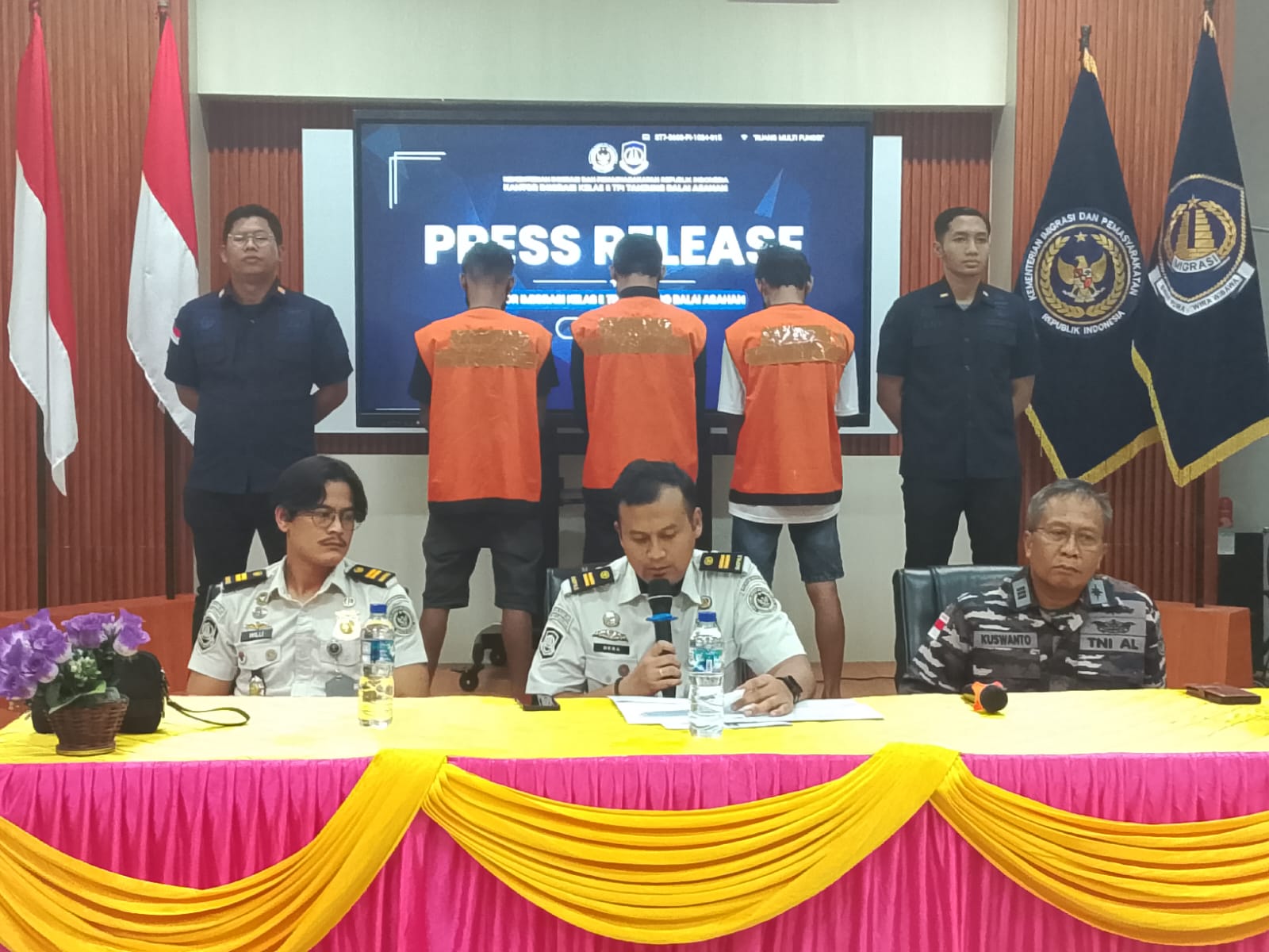 Usai Digagalkan TNI AL, Imigrasi TBA Nyatakan Kasus 6 PMI Ilegal Masuk Tahap Penyidikan